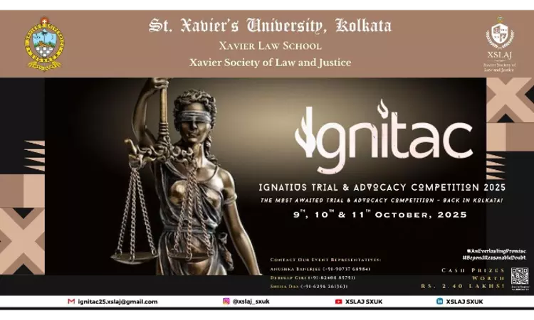 St. Xaviers University, Kolkata To Host IGNITAC25 2nd Ignatius Trial & Advocacy Competition St. Xaviers University, Kolkata To Host IGNITAC25 2nd Ignatius Trial & Advocacy Competition