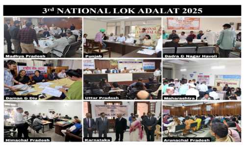 NALSA Holds 3rd National Lok Adalat Across India NALSA Holds 3rd National Lok Adalat Across India