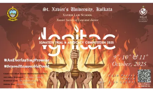 IGNITAC25, 2nd Ignatius Trial & Advocacy Competition By St. Xaviers University, Kolkata IGNITAC25, 2nd Ignatius Trial & Advocacy Competition By St. Xaviers University, Kolkata