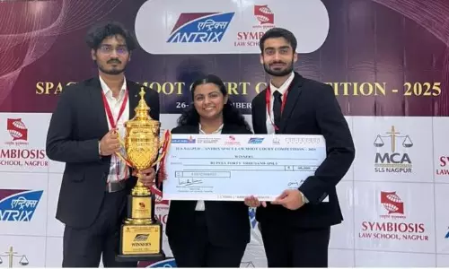 NLIU Bhopal Team Triumphs At SLS Nagpur-Antrix Space Law Moot Court Competition, 2025 NLIU Bhopal Team Triumphs At SLS Nagpur-Antrix Space Law Moot Court Competition, 2025