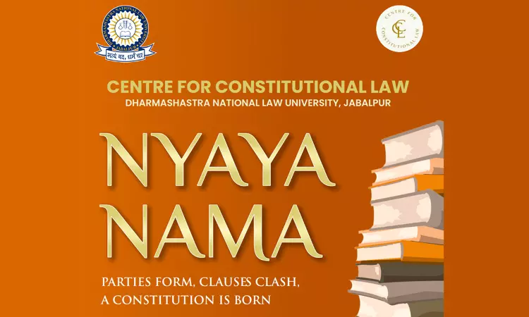 Dharmashastra National Law University (DNLU), Jabalpur Is Organizing Nyayanama 2025 – Academic Simulation By CCL With Total Cash Prizes Worth Rs. 80,000. Dharmashastra National Law University (DNLU), Jabalpur Is Organizing Nyayanama 2025 – Academic Simulation By CCL With Total Cash Prizes Worth Rs. 80,000.