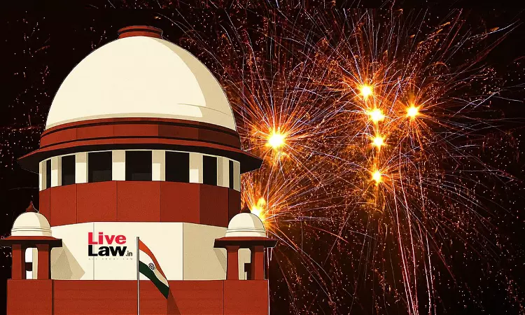 BREAKING| Supreme Court Relaxes Absolute Firecracker Ban In NCR For Diwali; Allows Sale & Use Of Green Crackers BREAKING| Supreme Court Relaxes Absolute Firecracker Ban In NCR For Diwali; Allows Sale & Use Of Green Crackers